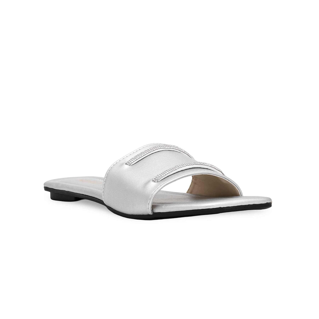 Silver Casual Slipper CL1795