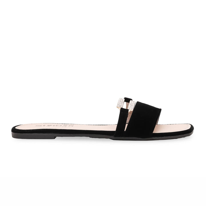 Black Casual Slipper CL1861