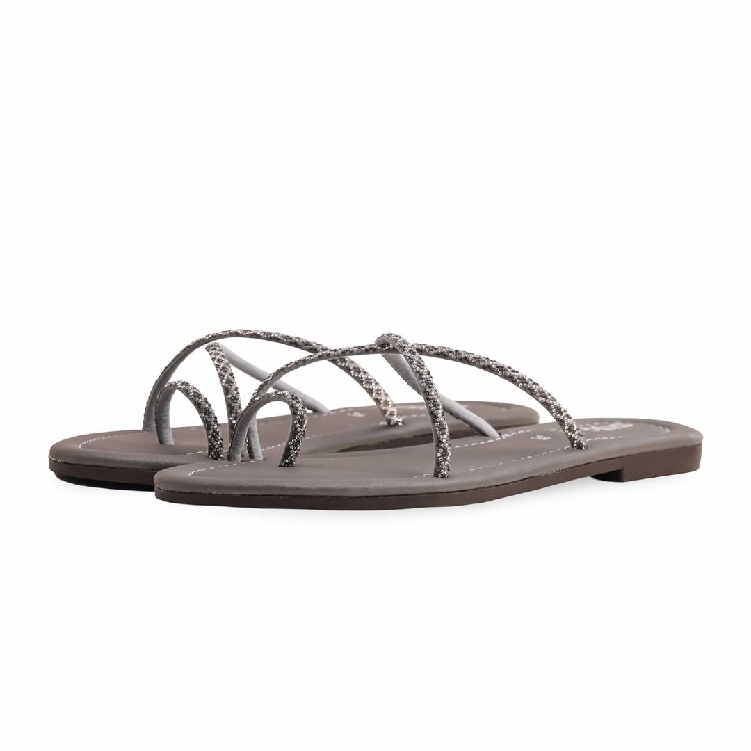 Grey Casual Chappal CL1986