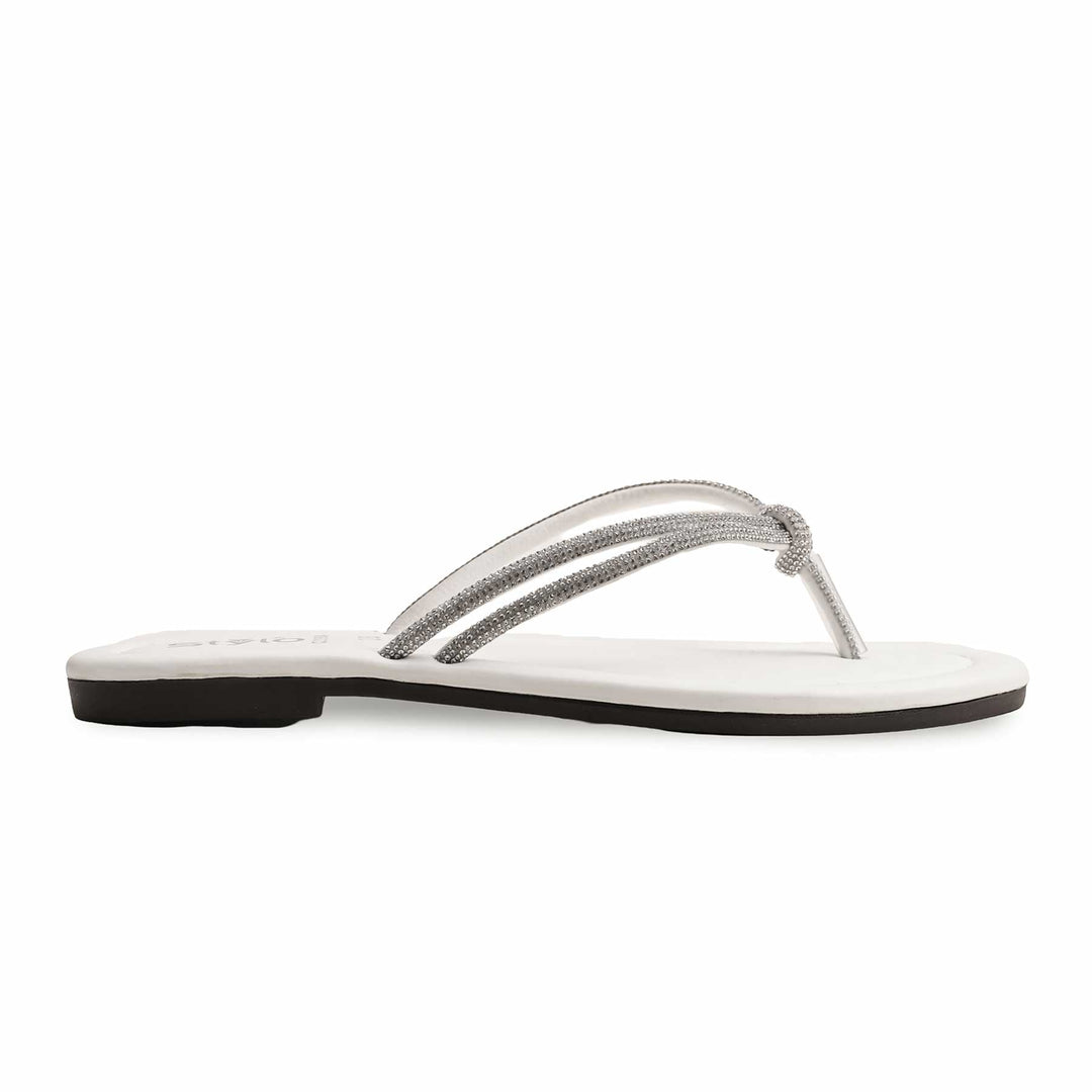 White Casual Chappal CL1994