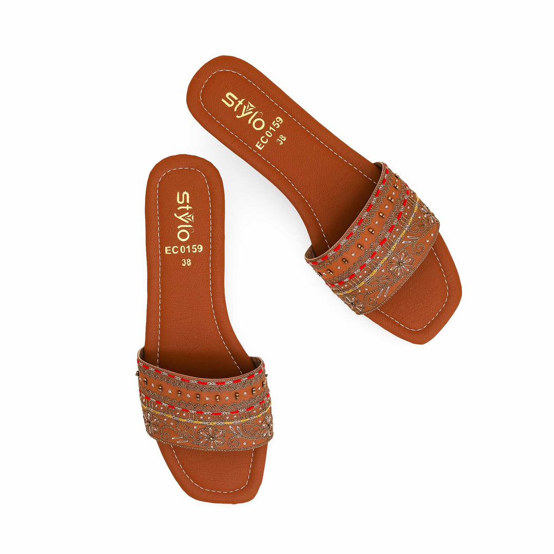 Brown Fancy Slipper EC0159