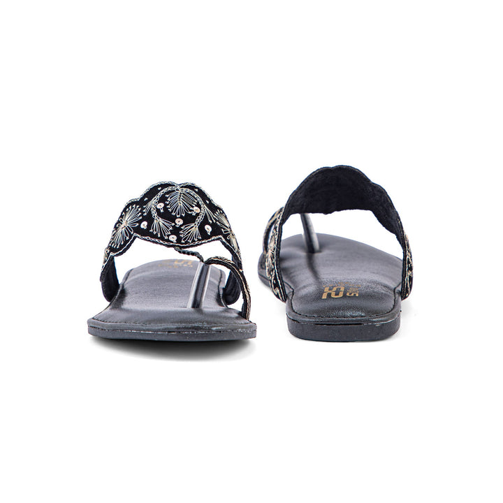 Black Ethnic Chappal EC0183