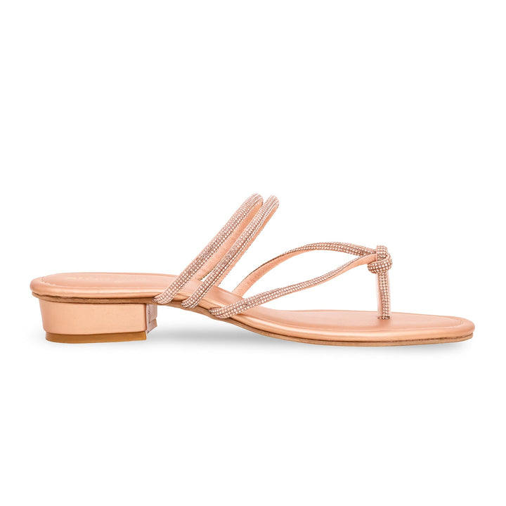 Peach Fancy Chappal FN0720