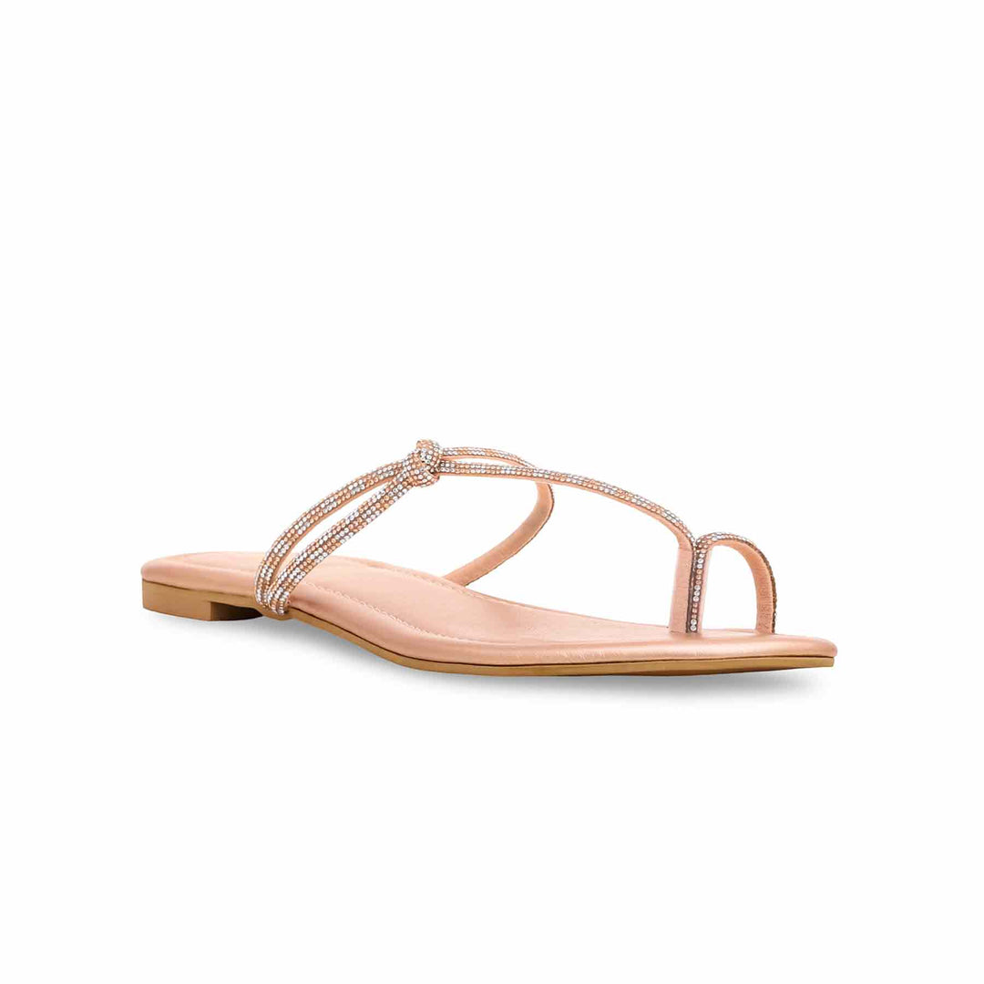 Peach Fancy Chappal FN0724