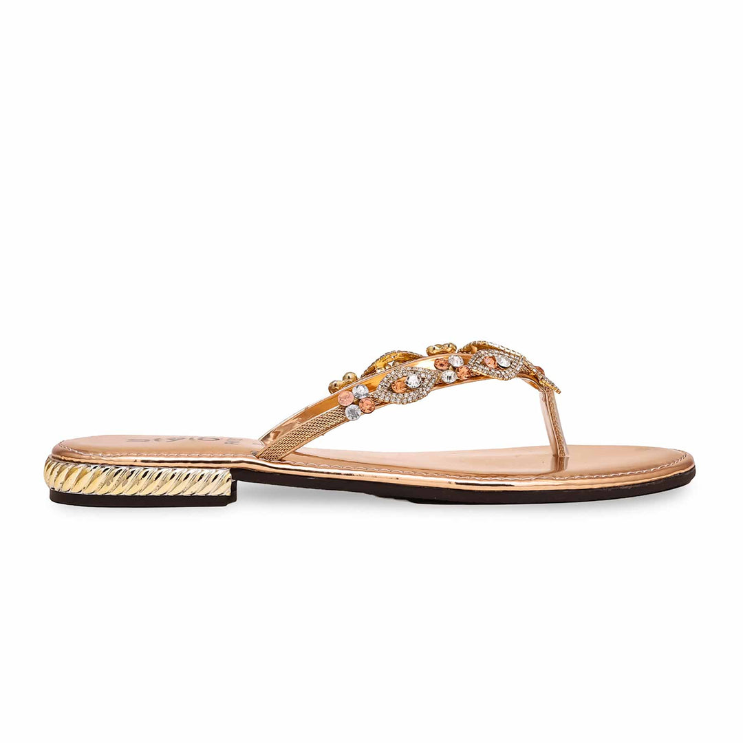 Peach Fancy Chappal FN0752