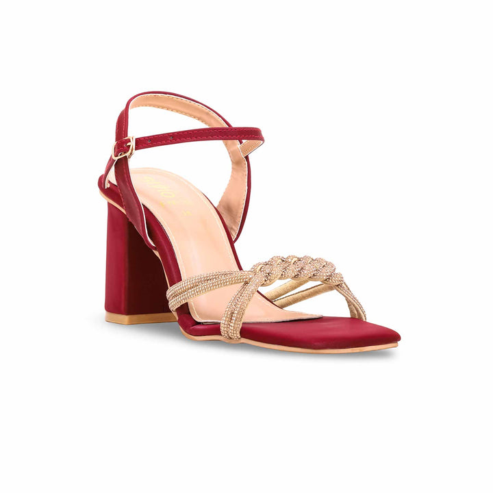 Maroon Fancy Sandal FN5309