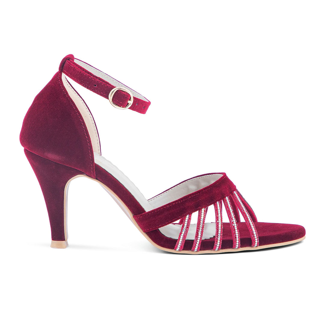 Maroon Fancy Sandal FN5817