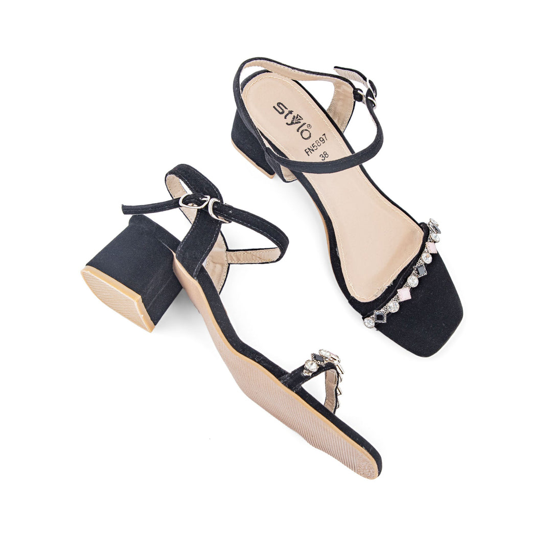 Black Fancy Sandal FN5897