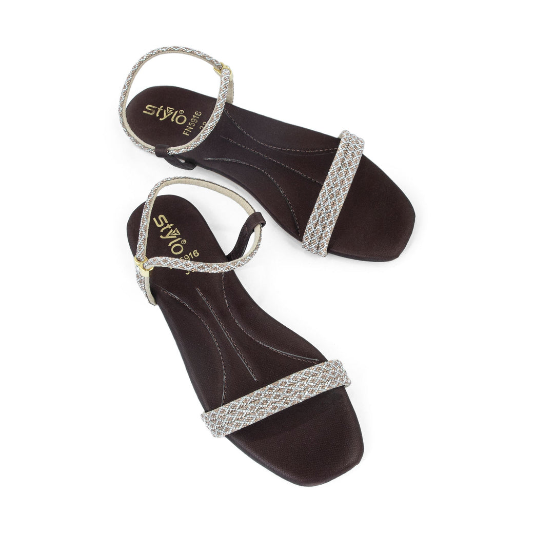 Brown Fancy Sandal FN5916