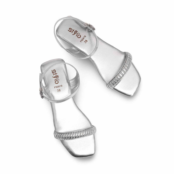 Silver Fancy Sandal FN5918