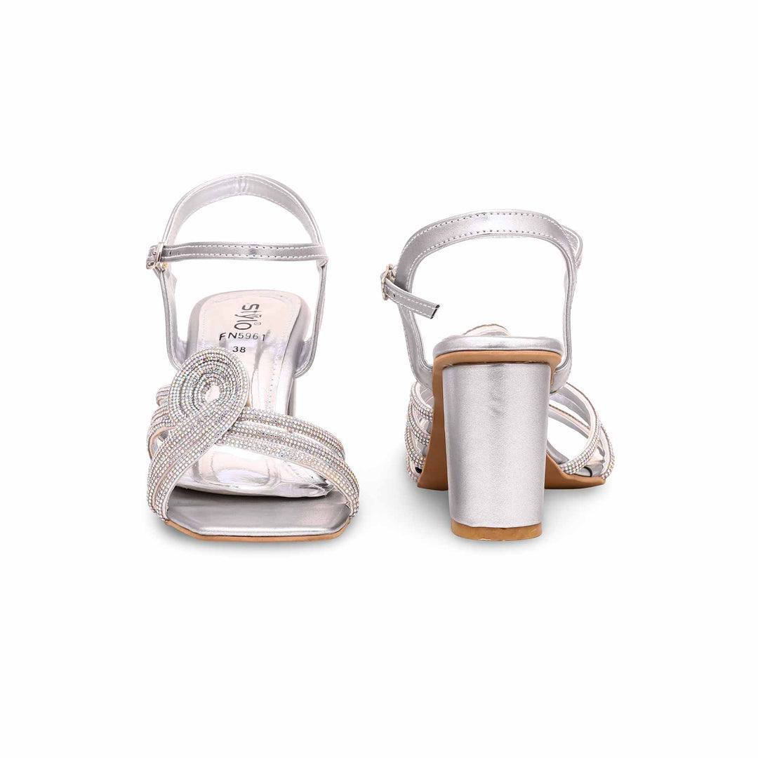 Silver Fancy Sandal FN5961