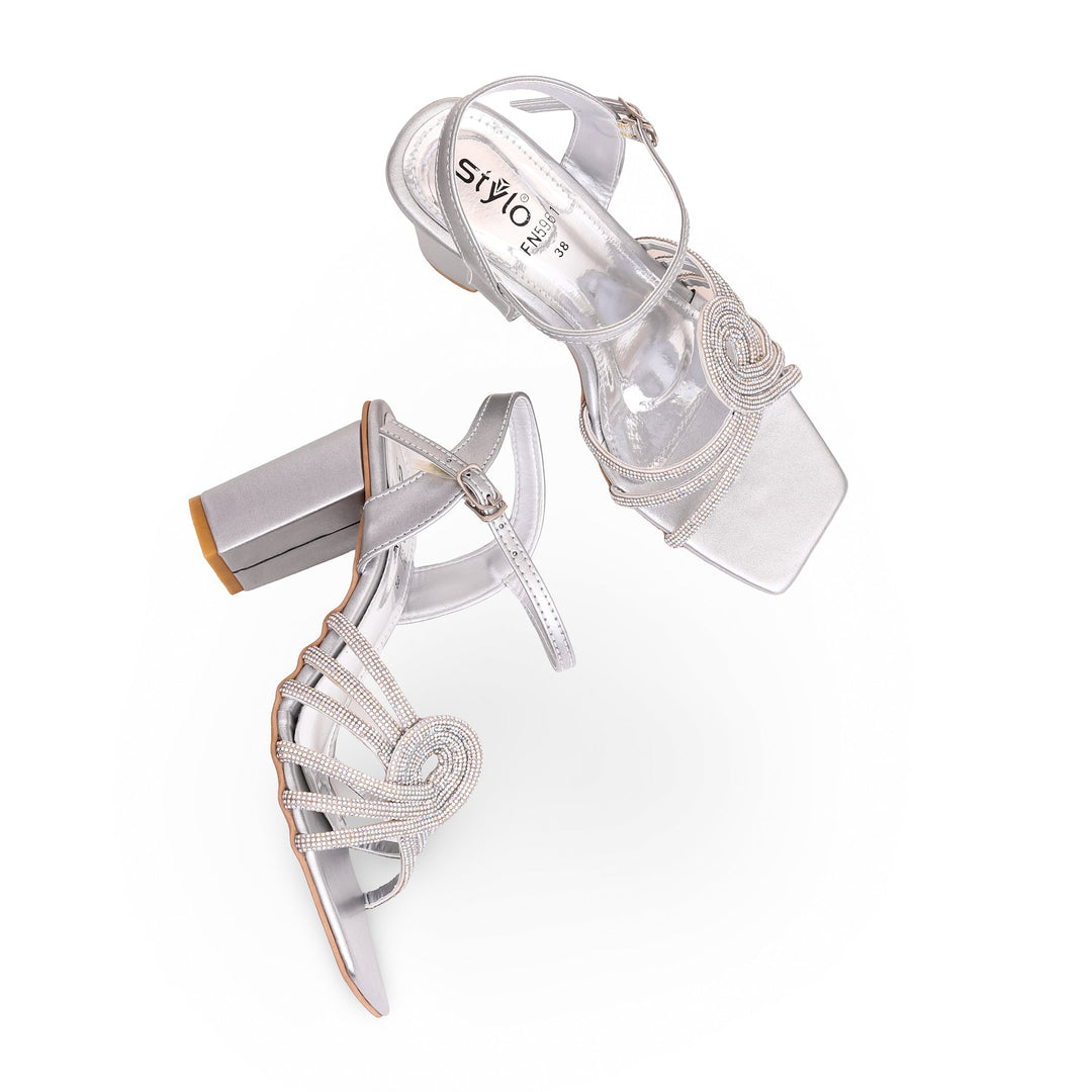 Silver Fancy Sandal FN5961