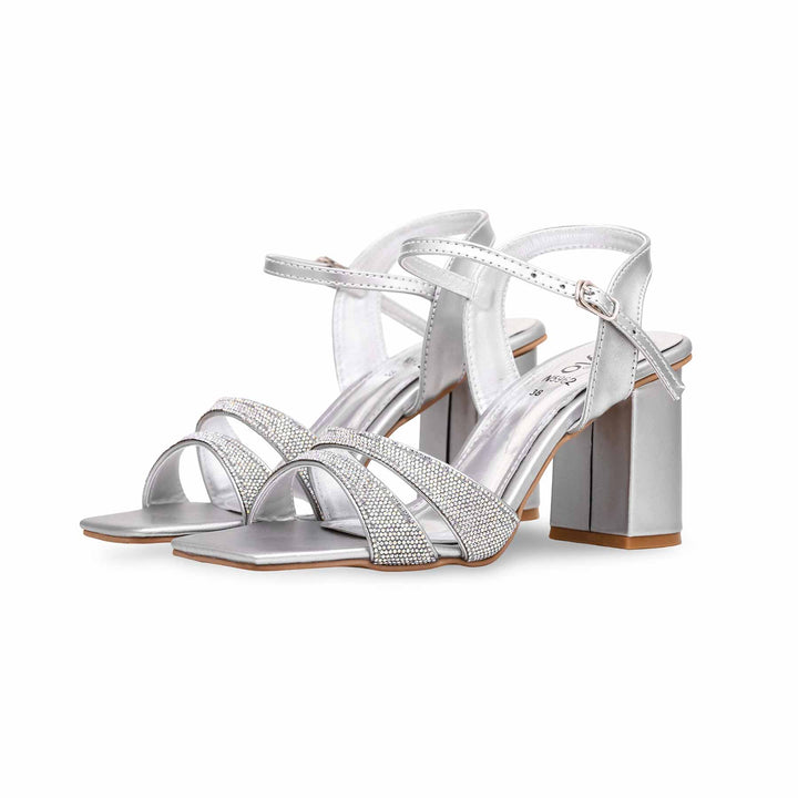 Silver Fancy Sandal FN5962