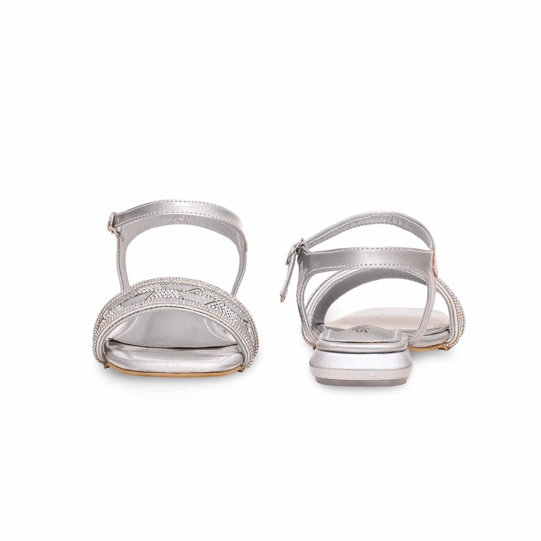 Silver Fancy Sandal FN5971