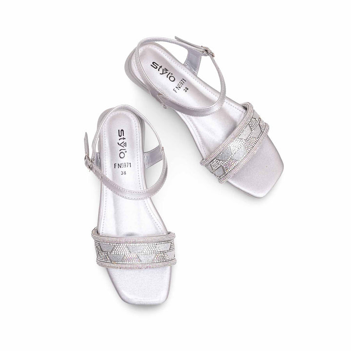 Silver Fancy Sandal FN5971