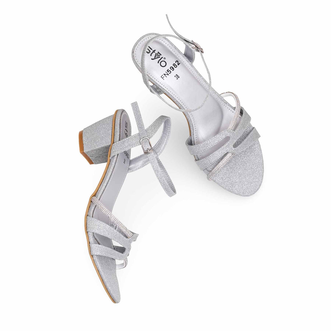 Silver Fancy Sandal FN5982