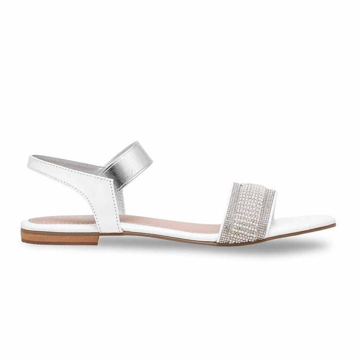 White Fancy Sandal FN6002