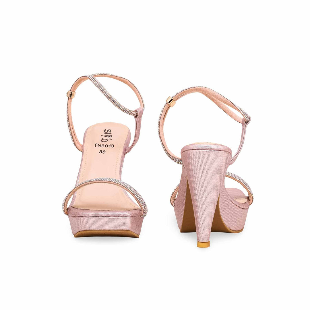 Peach Fancy Bridal Sandal FN6010