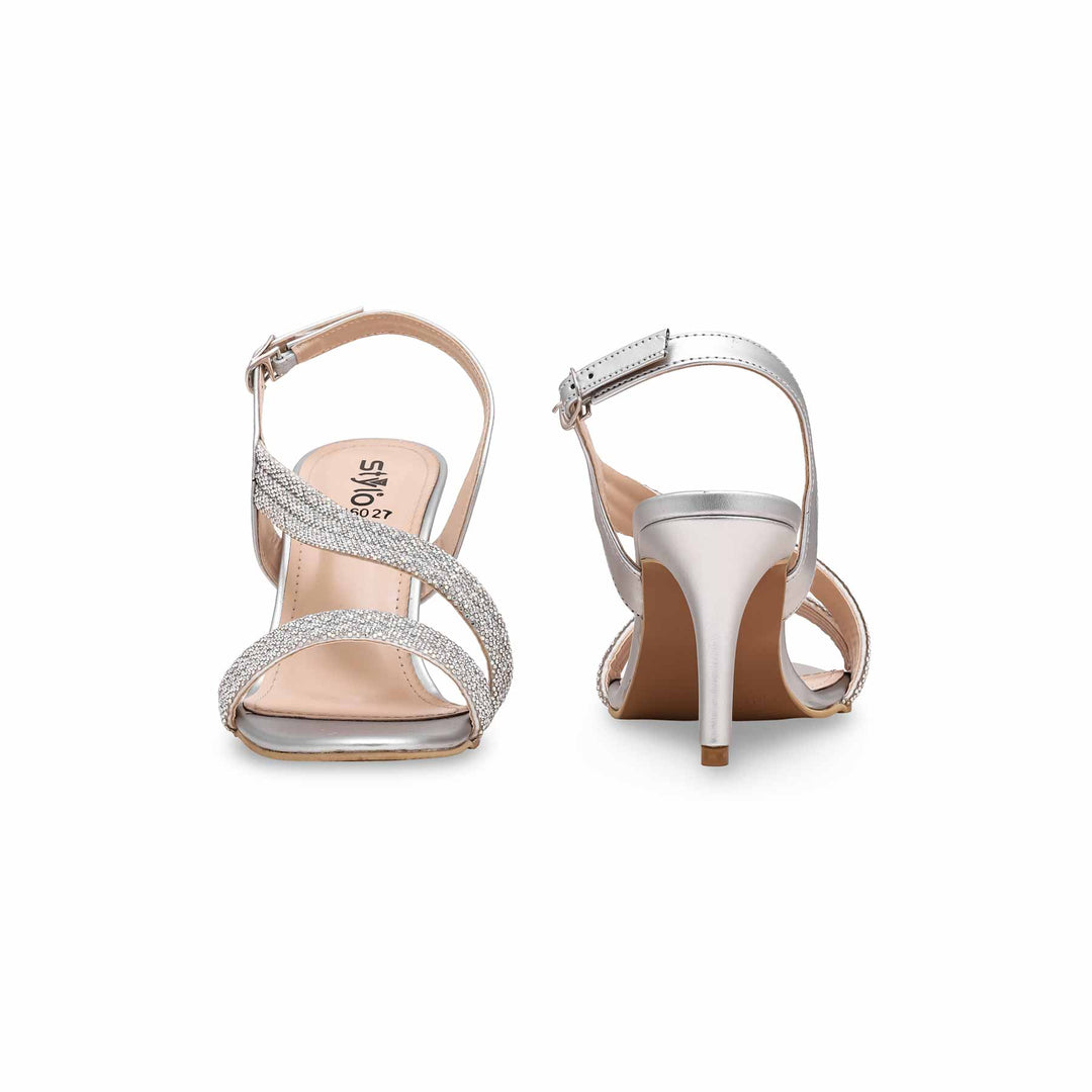 Silver Fancy Sandal FN6027