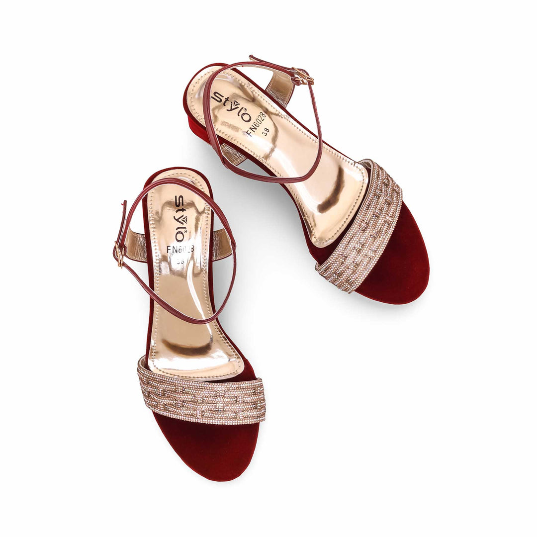 Maroon Fancy Sandal FN6028