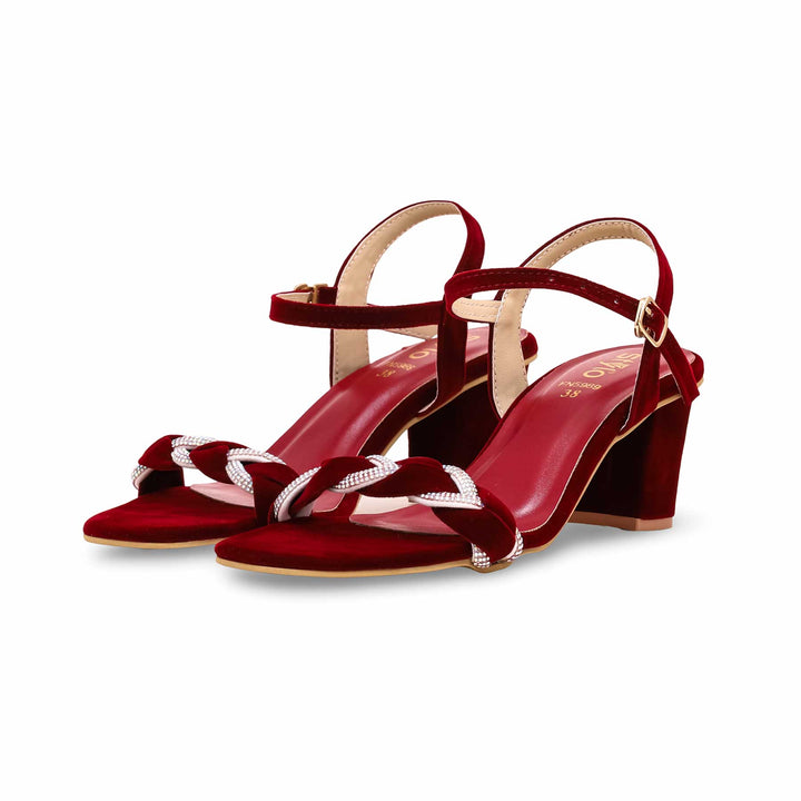 Maroon Fancy Sandal FN6029