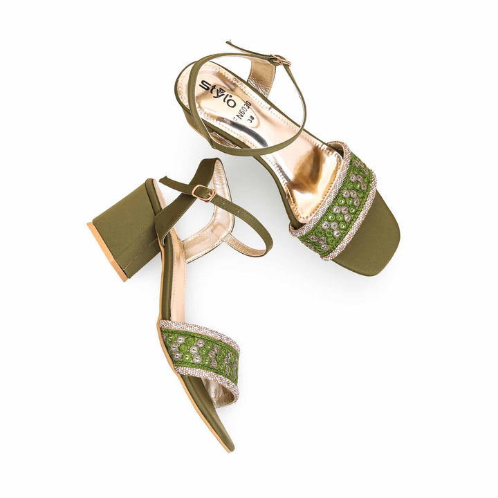 Olive Fancy Sandal FN6030