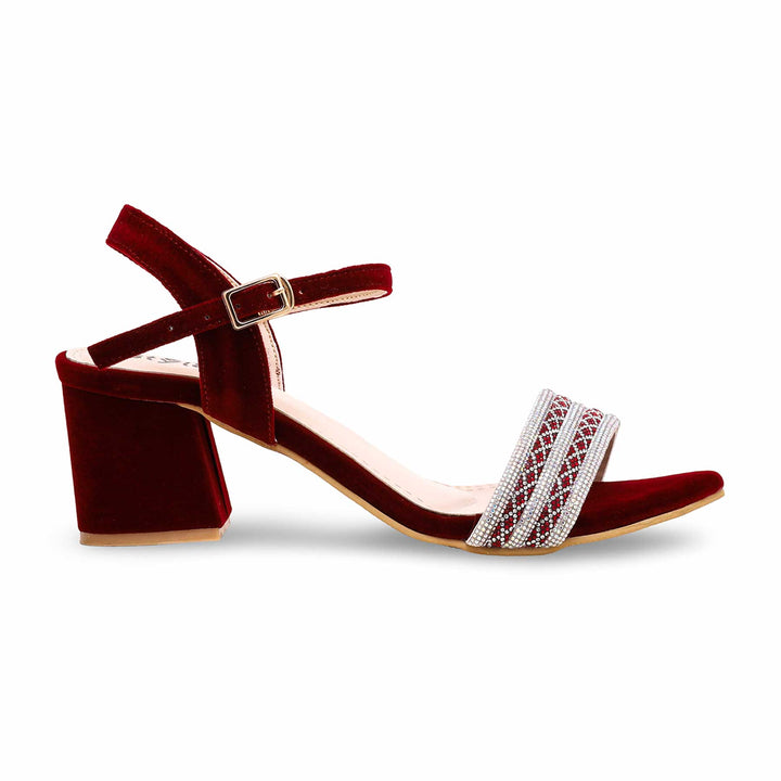 Maroon Fancy Sandal FN6045