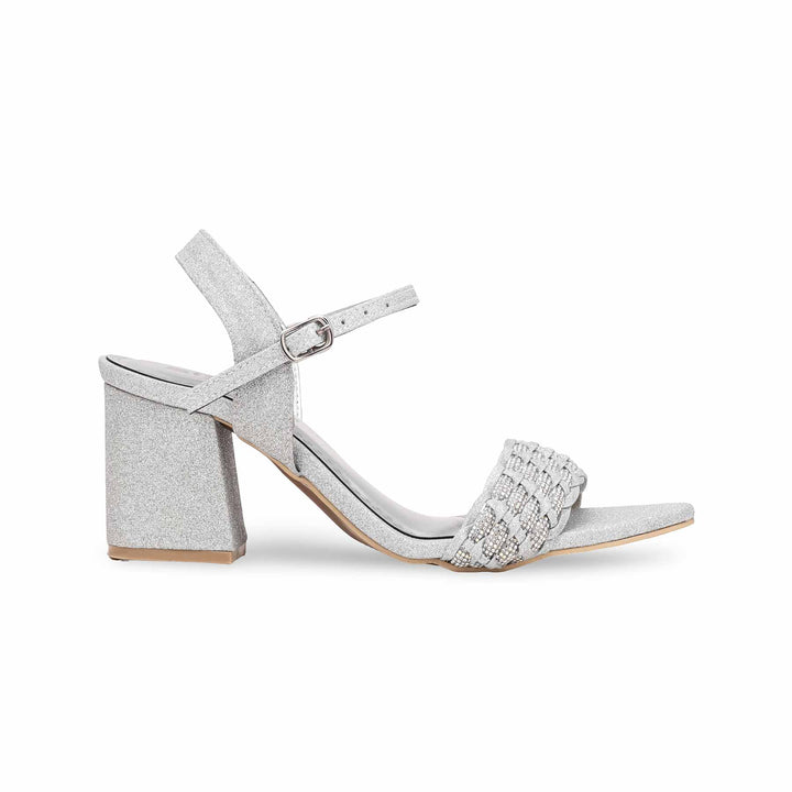 Silver Fancy Sandal FN6047