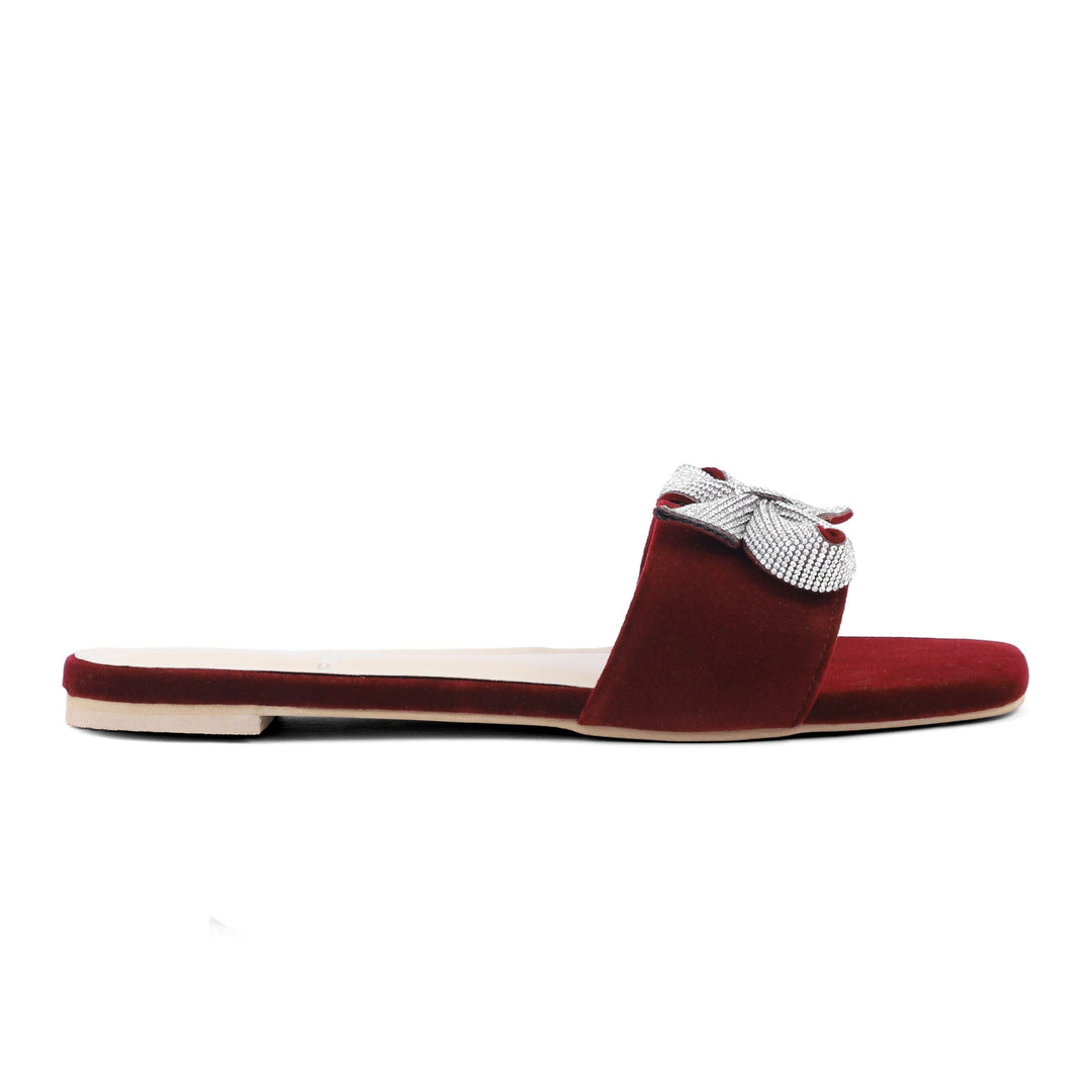 Maroon Fancy Chappal FN7881