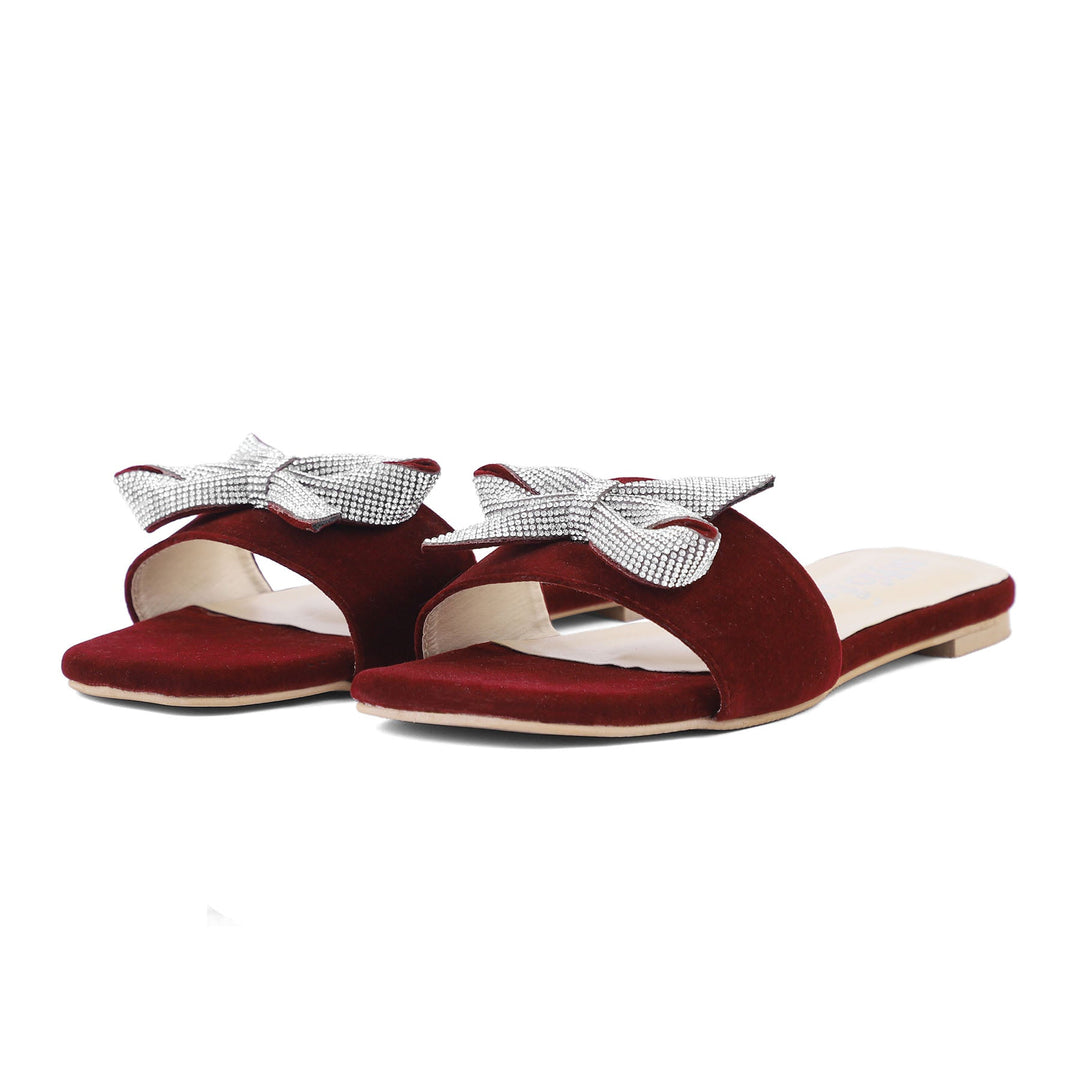 Maroon Fancy Chappal FN7881