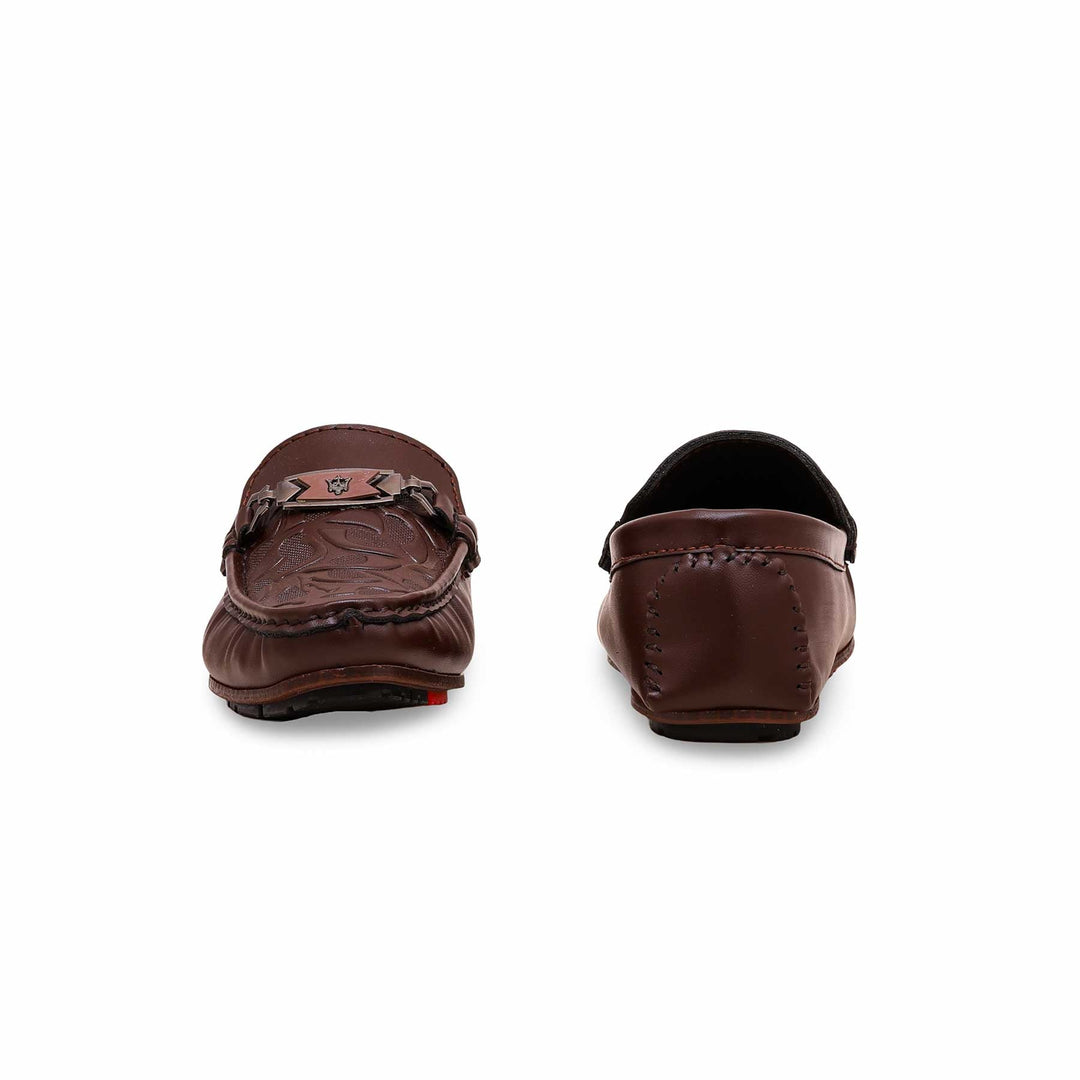 Boys Coffee Formal Moccasin KD0828