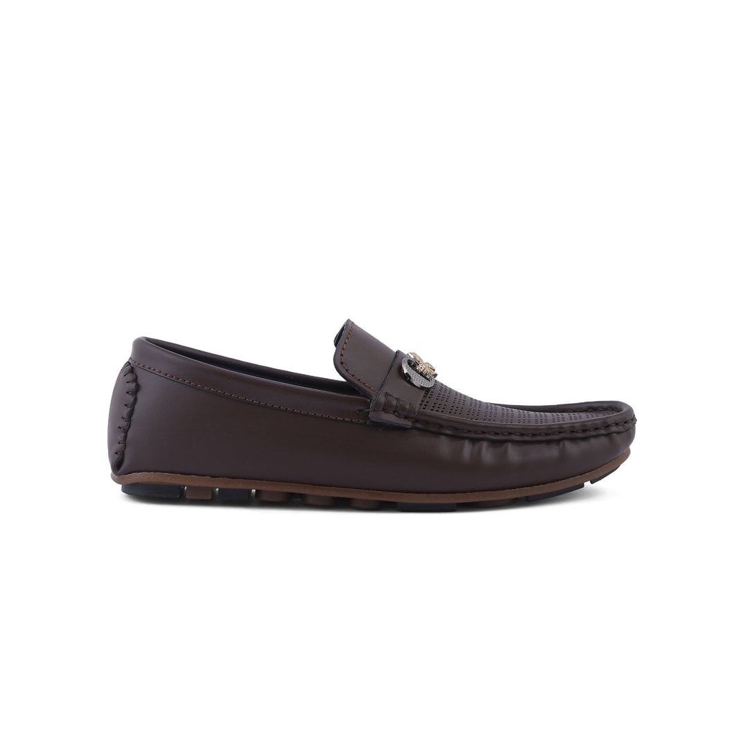 Boys Coffee Formal Moccasin KD0835