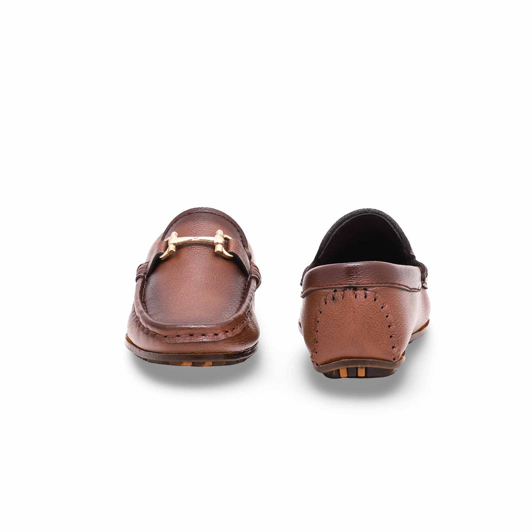 Boys Rust Formal Moccasin KD0857