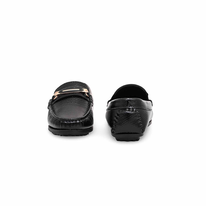 Boys Black Formal Moccasin KD0872