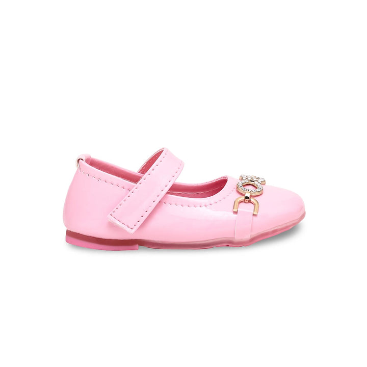 Girls Pink Formal Pumps KD0891