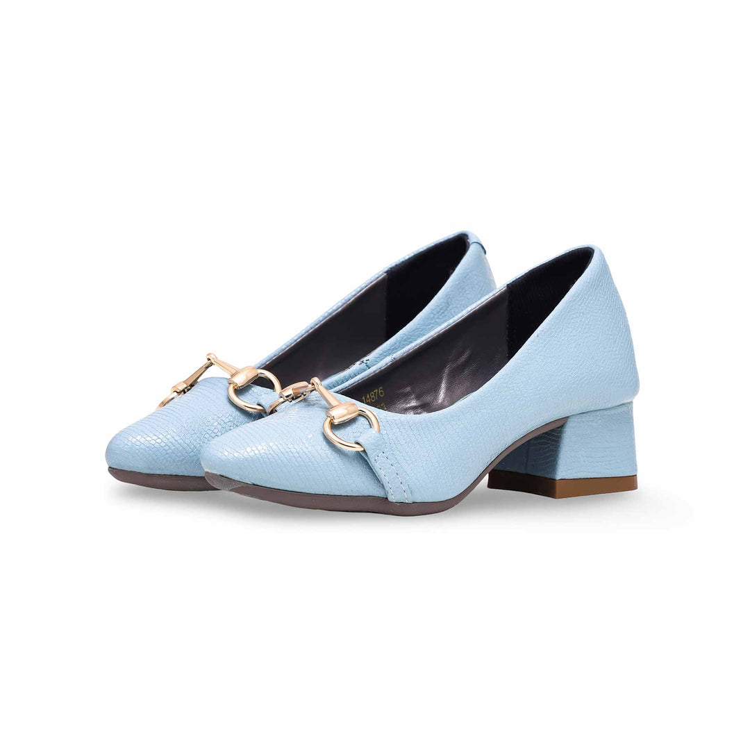 Girls Blue Formal Pumps KD0921