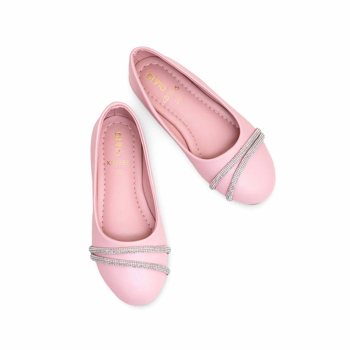 Girls Pink Formal Pumps KD0965