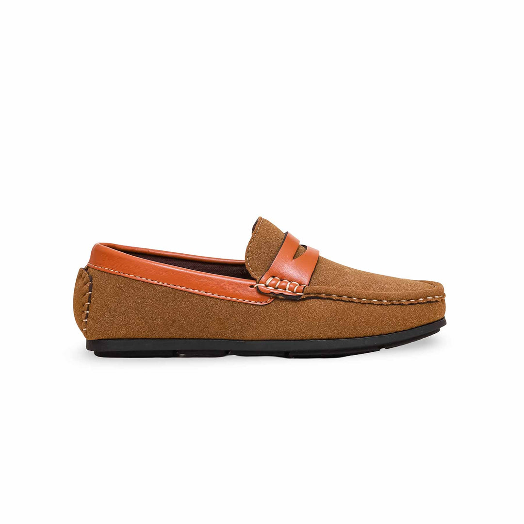 Boys Mustard Formal Moccasin KD2194