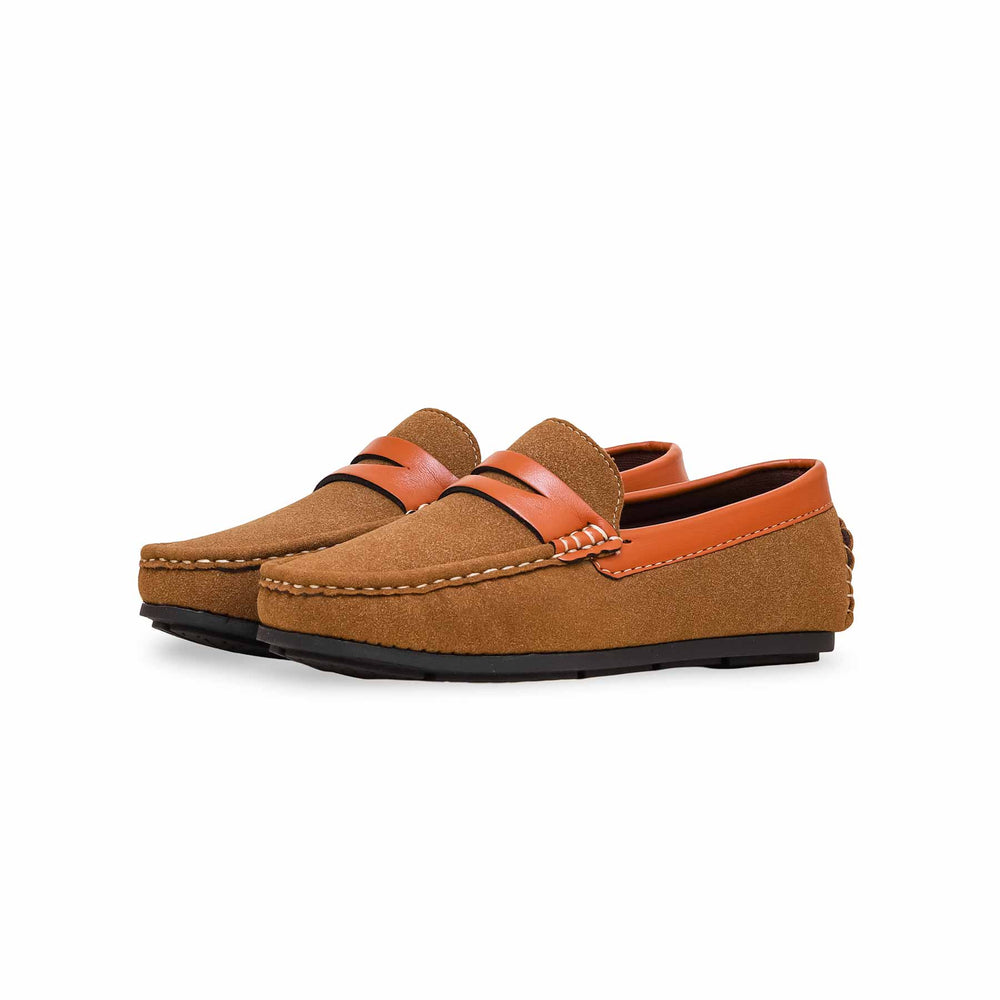 Boys Mustard Formal Moccasin KD2194