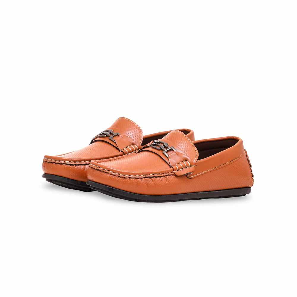 Boys Mustard Formal Moccasin KD2196