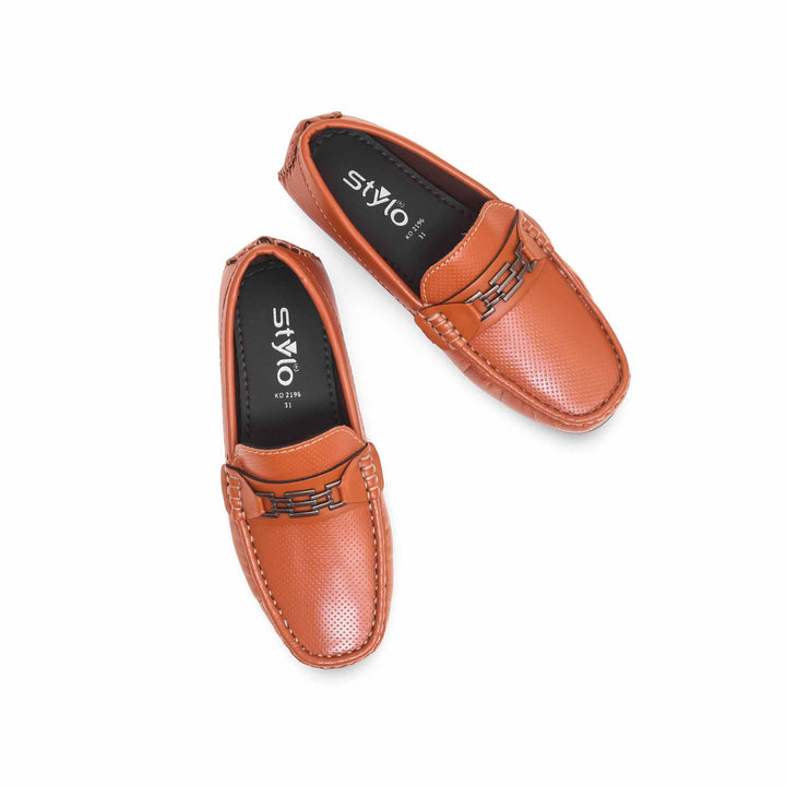 Boys Mustard Formal Moccasin KD2196