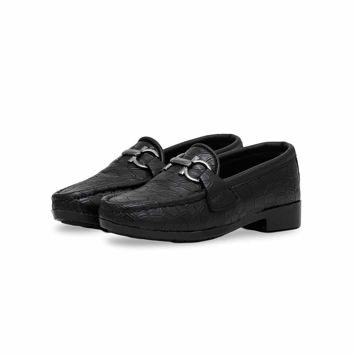 Boys Black Formal Shoes KD2202