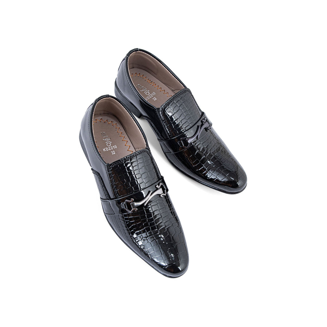 Boys Black Formal Shoes KD2210