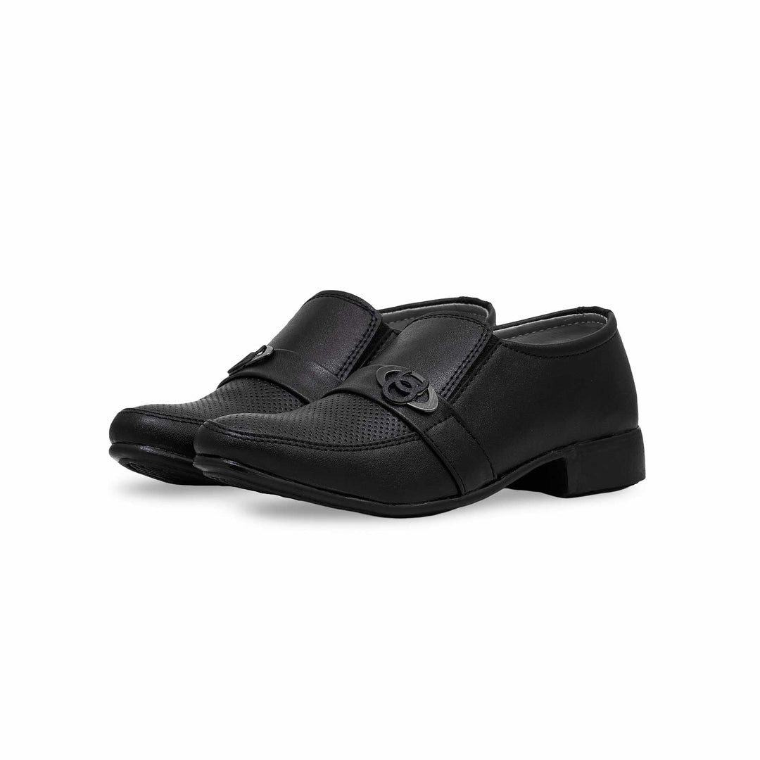 Boys Black Formal Shoes KD2211