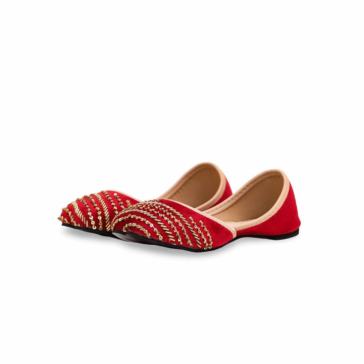 Girls Maroon Fancy Khusa KD2241