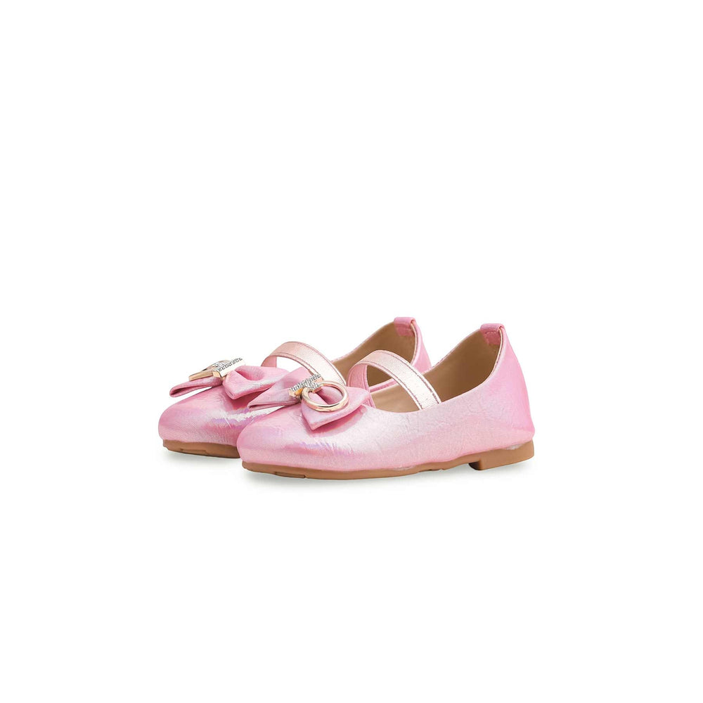 Girls Pink Formal Pumps KD2266