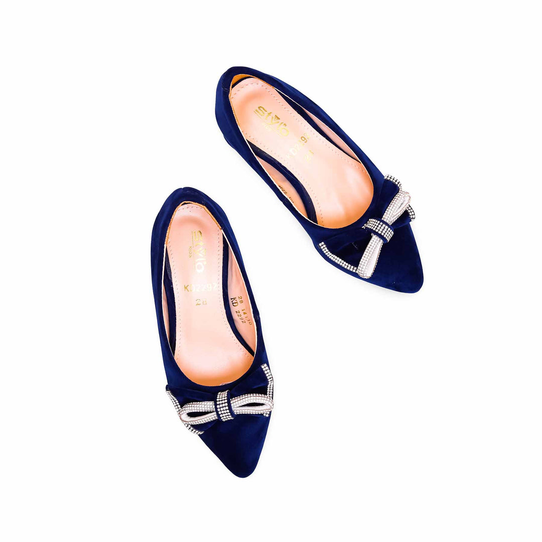 Girls Blue Formal Pumps KD2292