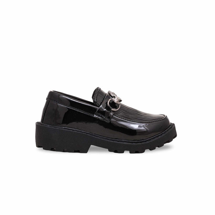 Boys Black Formal Moccasin KD2314