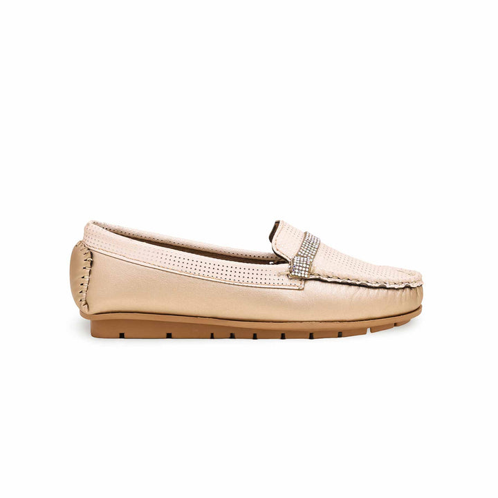 Girls Golden Formal Moccasin KD2355