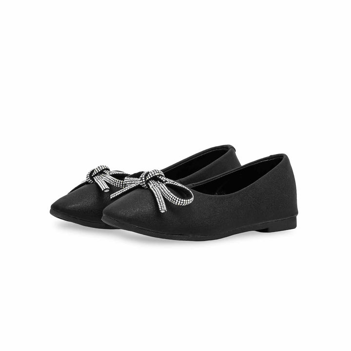 Girls Black Fancy Pumps KD2370